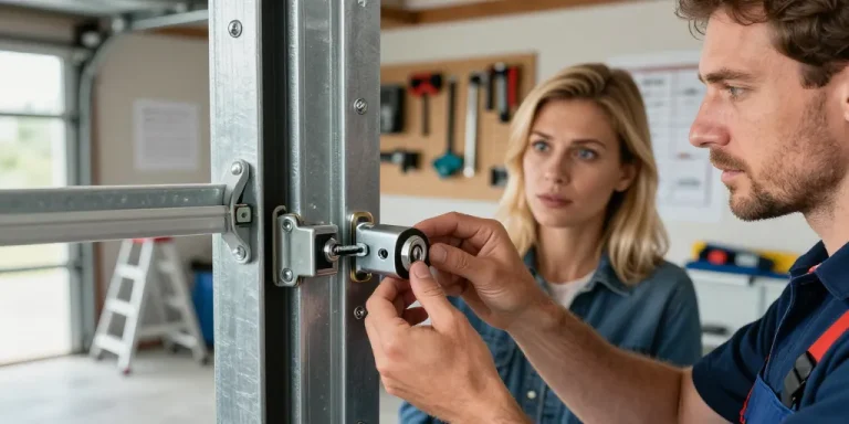 mecanisme serrure porte de garage basculante